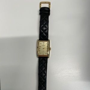 Kate Spade Black Leather Watch